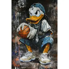 LOS REGALONES - Cuadro Canvas Imagen Donald en lienzo 85x55 cm