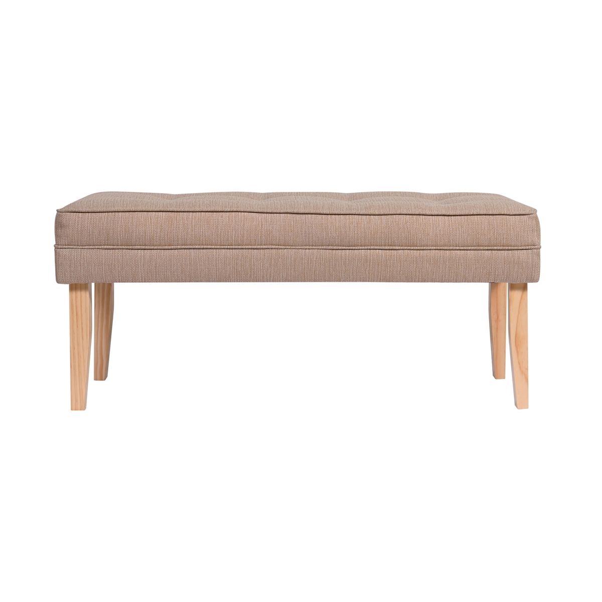 GENERICO - Banqueta Style Beige Omega Capitone 100x40x40 cm de Máxima Design