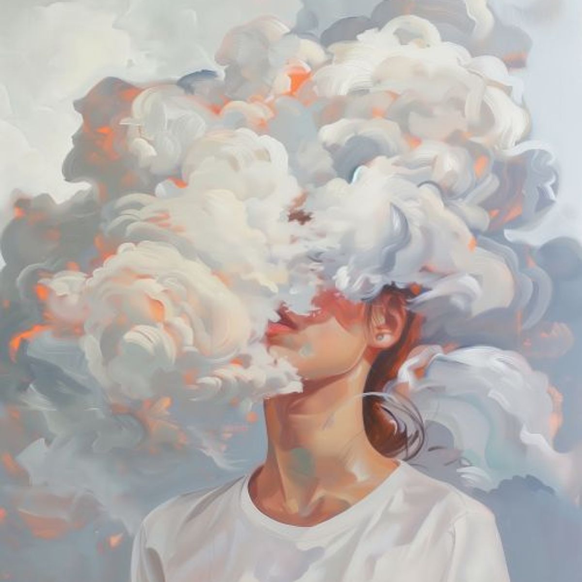 LOS REGALONES - Cuadro Canvas Imagen Nubes en lienzo 85x55 cm