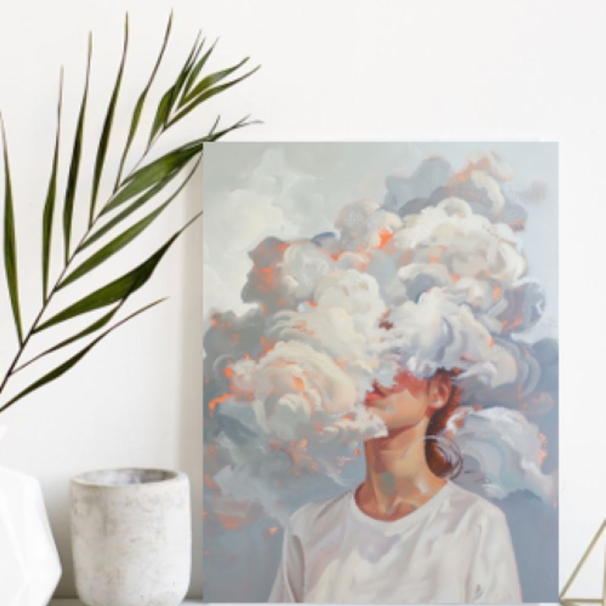 LOS REGALONES - Cuadro Canvas Imagen Nubes en lienzo 85x55 cm