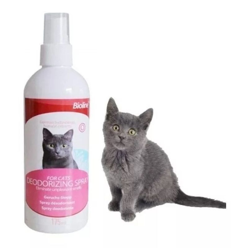 GENERICO - Desodorante En Spray Para Gatos, Mascotas, 175 ML Bioline