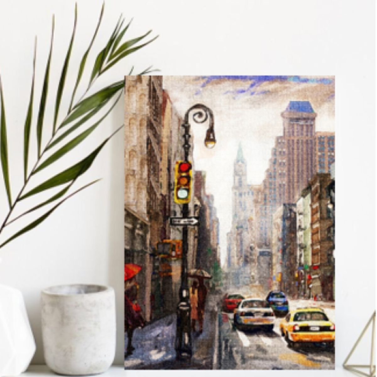 LOS REGALONES - Cuadro Canvas Imagen Ciudad en lienzo 85x55 cm