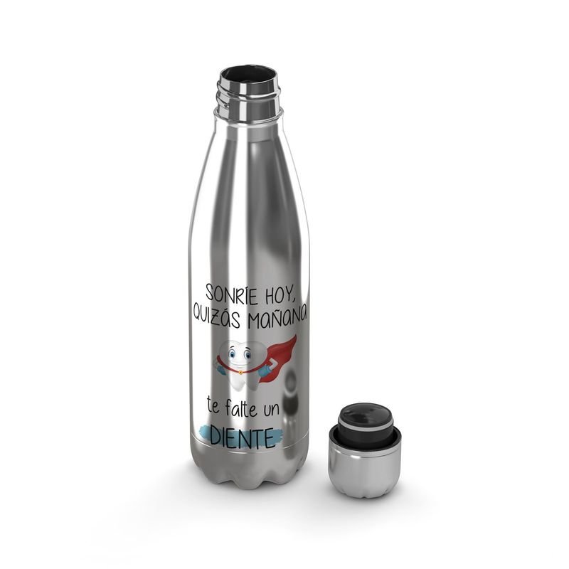 CREANGO - BOTELLA DE AGUA TERMICA MOTIVACIONAL SORRIE