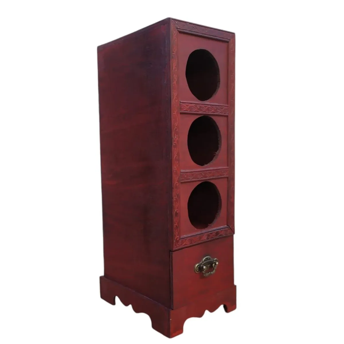 GENERICO - Caja De Madera, Para 3 Botellas De Vino O Licores.