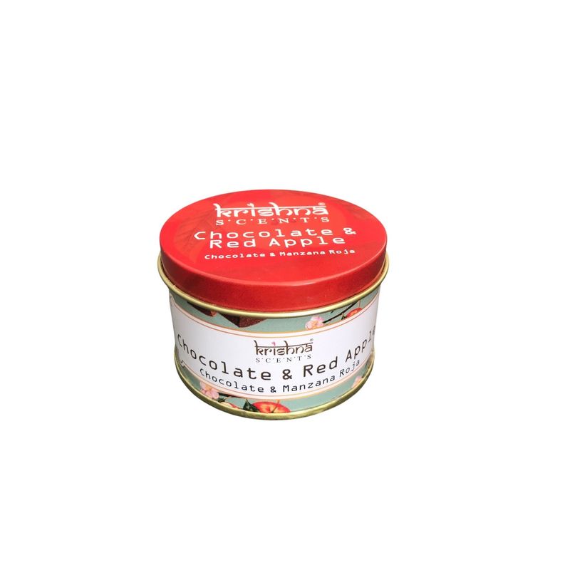 GENERICO - Vela Aromatica Chocolate Manzana Roja Doble Mecha Krishna