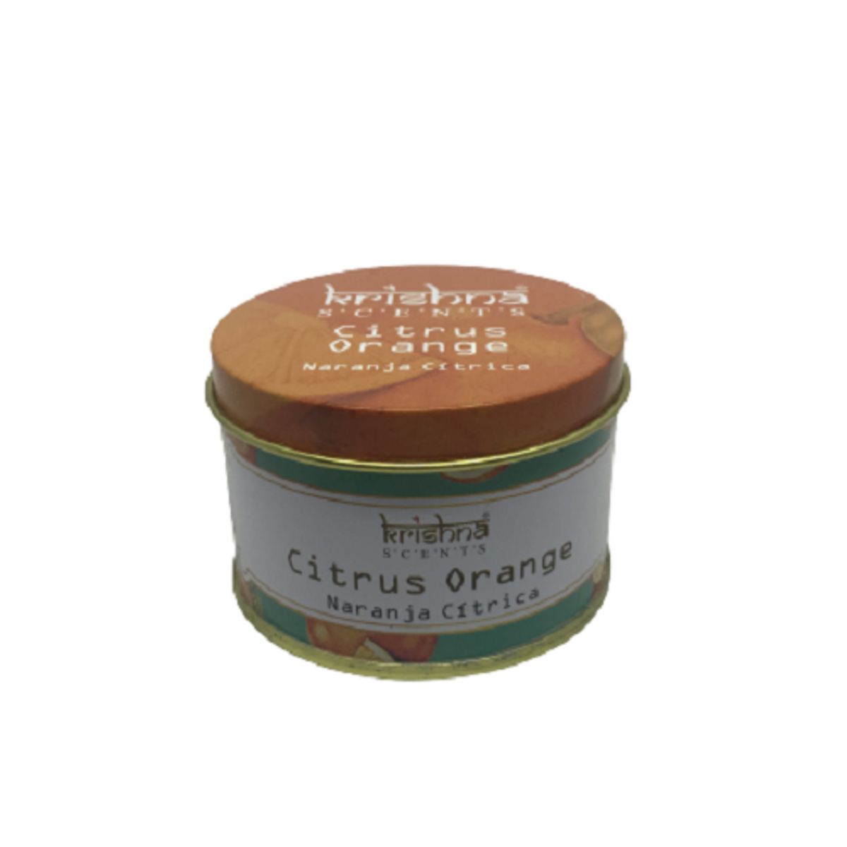GENERICO - Vela Aromatica Naranja Citrica Doble Mecha Krishna