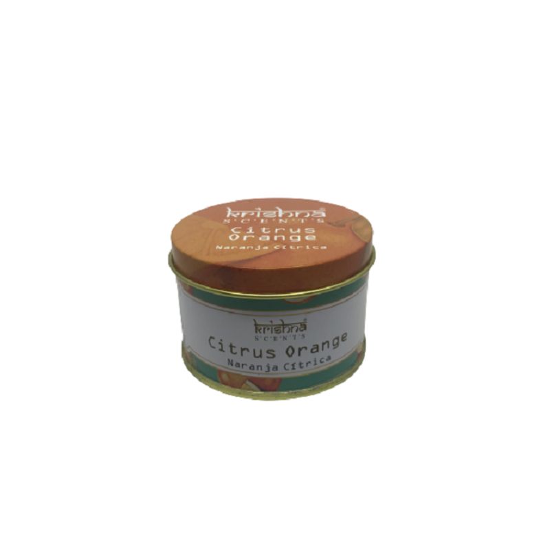 GENERICO - Vela Aromatica Naranja Citrica Doble Mecha Krishna