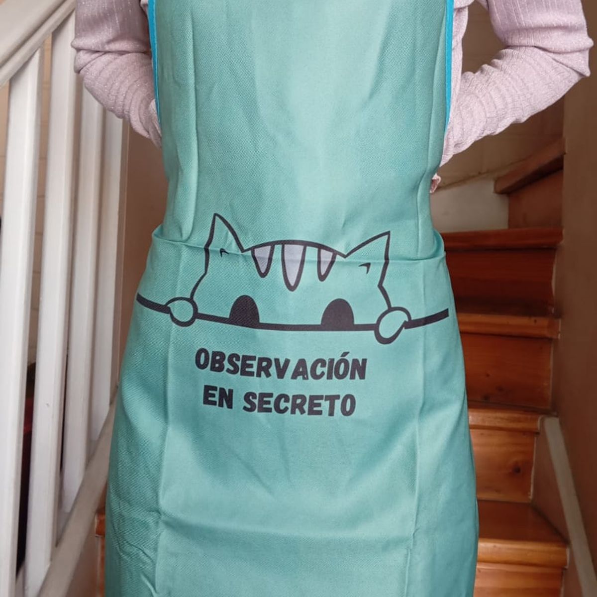 GENERICO - Pechera O Delantal De Cocina Estampado Gatito Kawaii