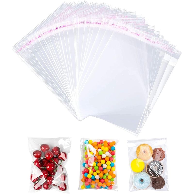 KUANGYE - Bolsa Tipo Celofán Cierre Con Adhesivo 32x47 Cms 100 Unds
