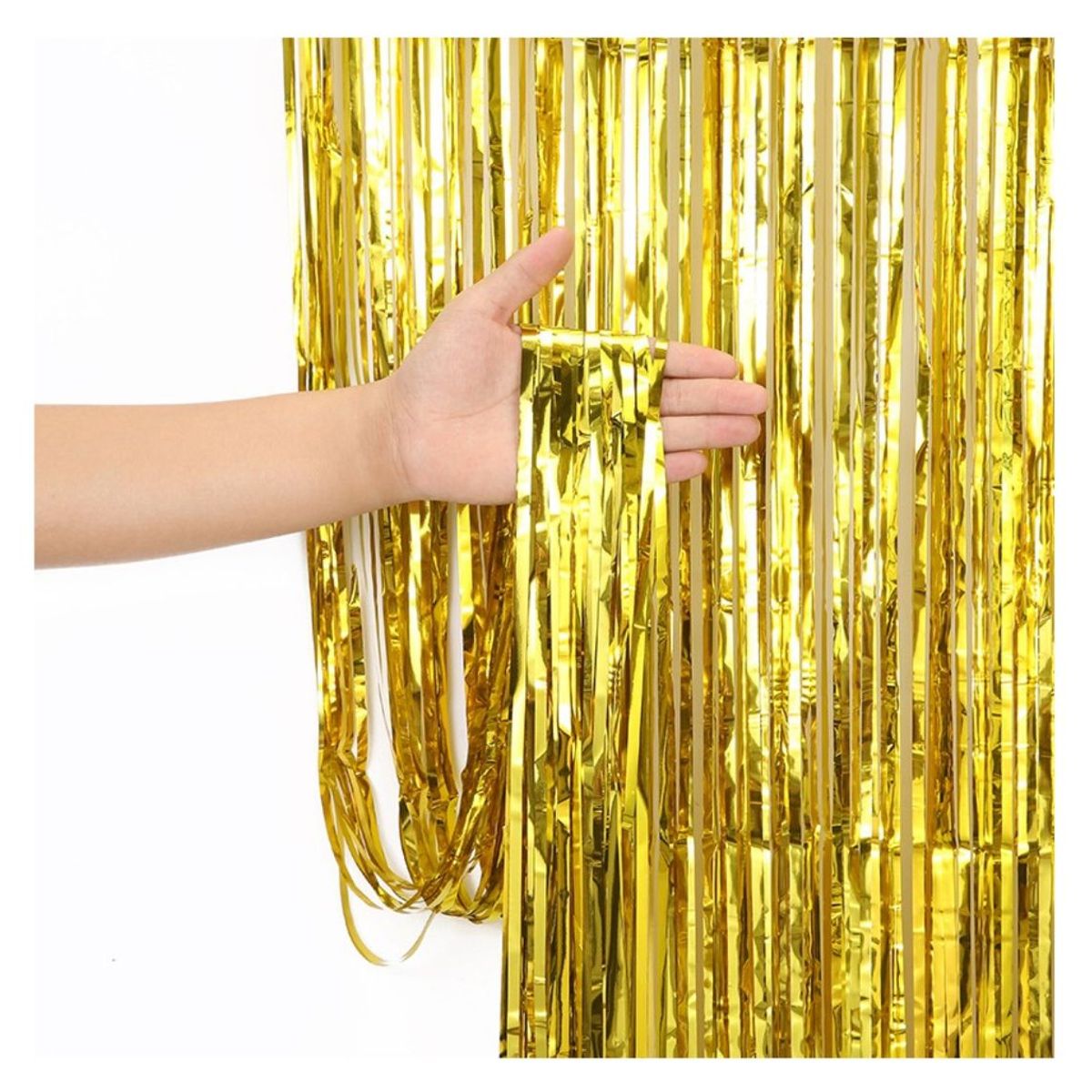 GENERICO - Set 2 Cortinas Guirnalda Metálica