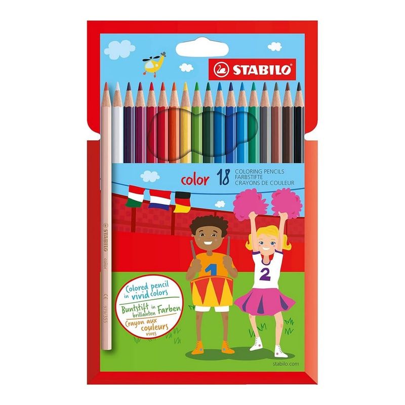 STABILO - Set de 18 Lápices de Madera para Colorear Stabilo