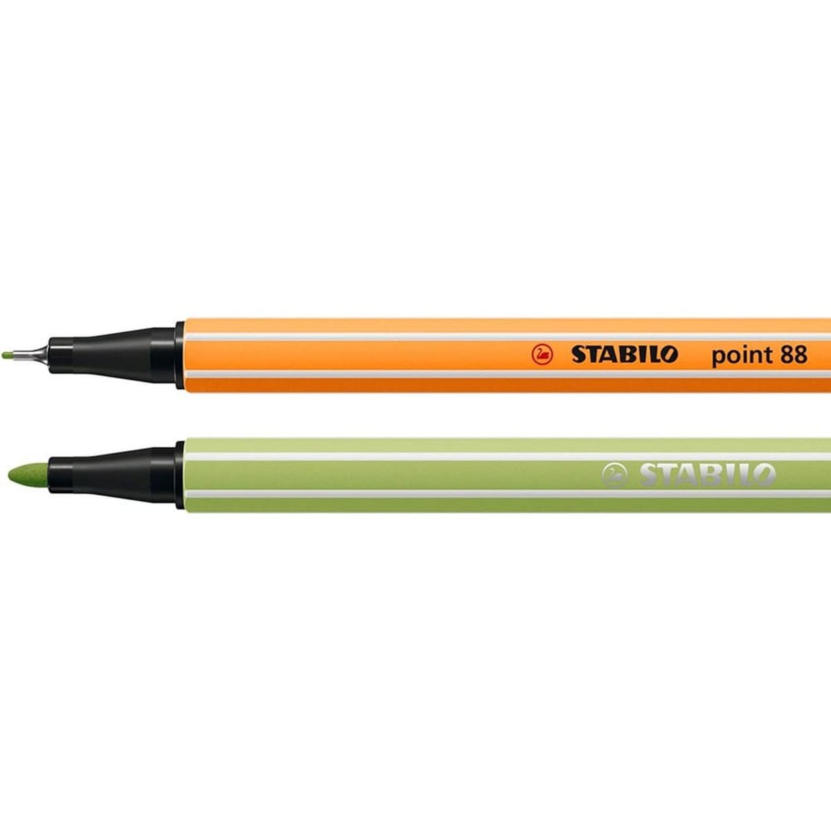 STABILO - Set de 6 Marcadores Pen 68 - 6 Tiralíneas Point 88 Stabilo