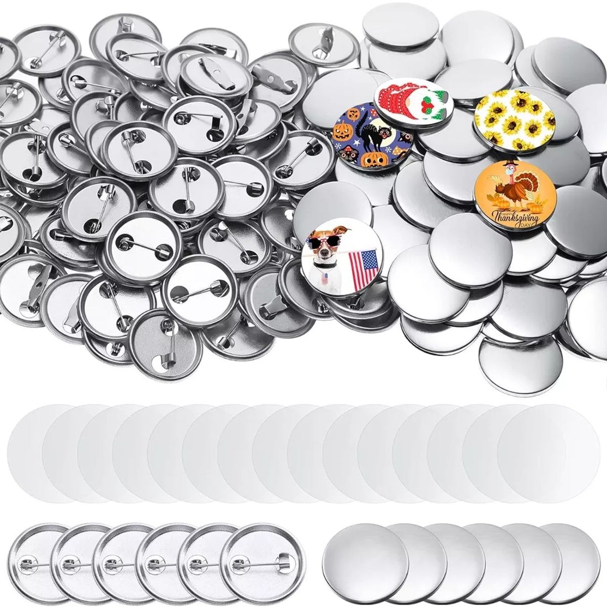 KUANGYE - Pack De 100 Chapitas Metalicas 37mm