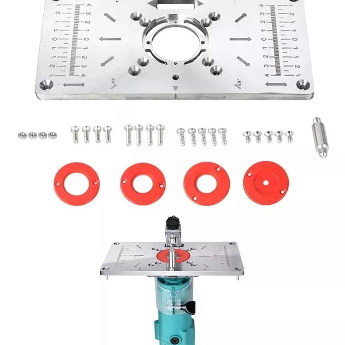 KUANGYE - Placa De Inserción Router Para Mesa Fresadora Multifunción