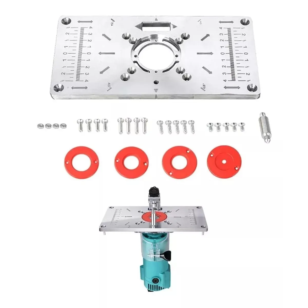 KUANGYE - Placa De Inserción Router Para Mesa Fresadora Multifunción