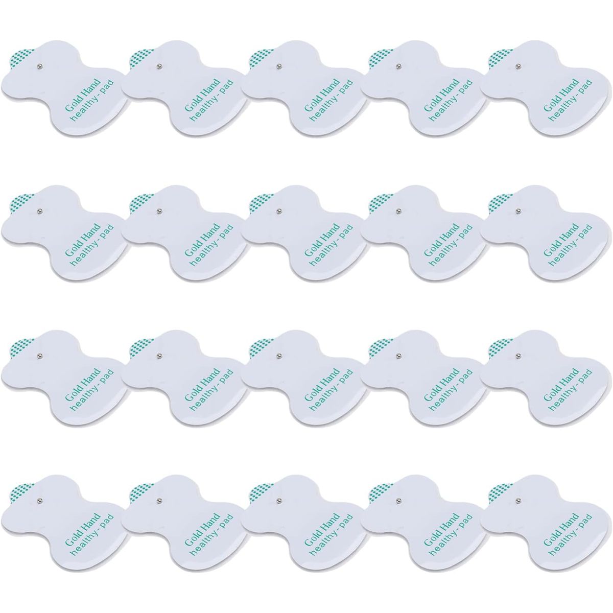 KUANGYE - 100pcs Electrodos Repuestos Parches Almohadillas Para Tens Ems