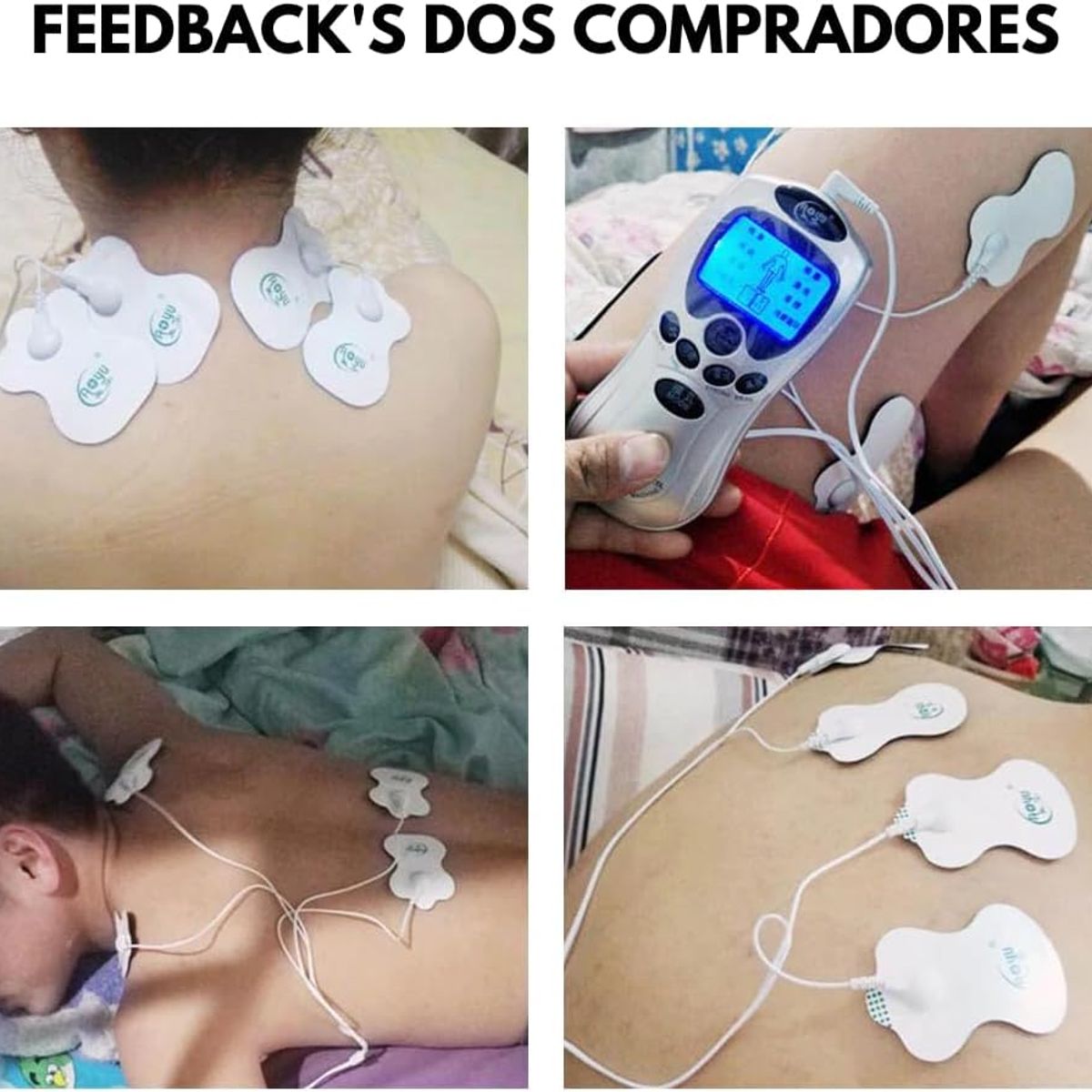 KUANGYE - 100pcs Electrodos Repuestos Parches Almohadillas Para Tens Ems