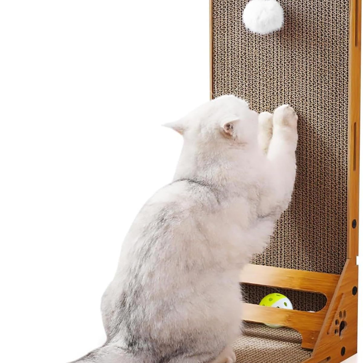 KUANGYE - Rascador Vertical L Cartón Para Mascota Gatos Antiestres