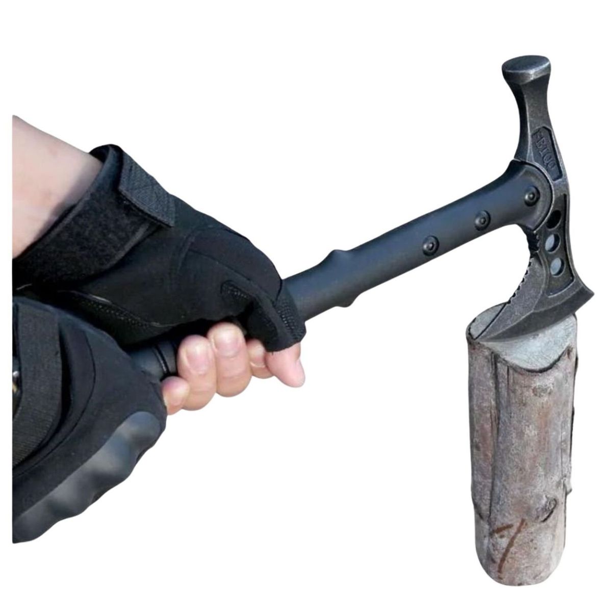 INVENCIBLE - HACHA TOMAHAWK MARTILLO HUIWILL CON FUNDA AE39