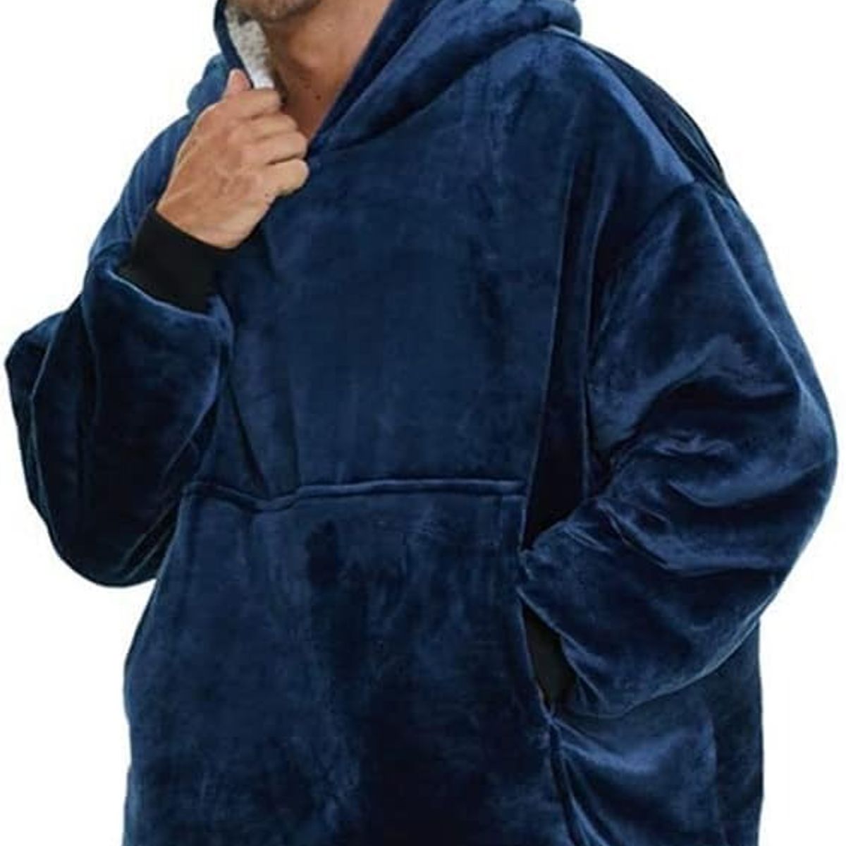 EVERSO - PACK2 Pijamas con capucha para hombres adultos manta cálida y cómoda