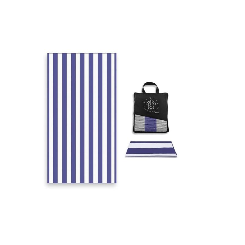GENERICO - Toalla microfibra Fitnics XL Raya Playa secado rápido Violeta