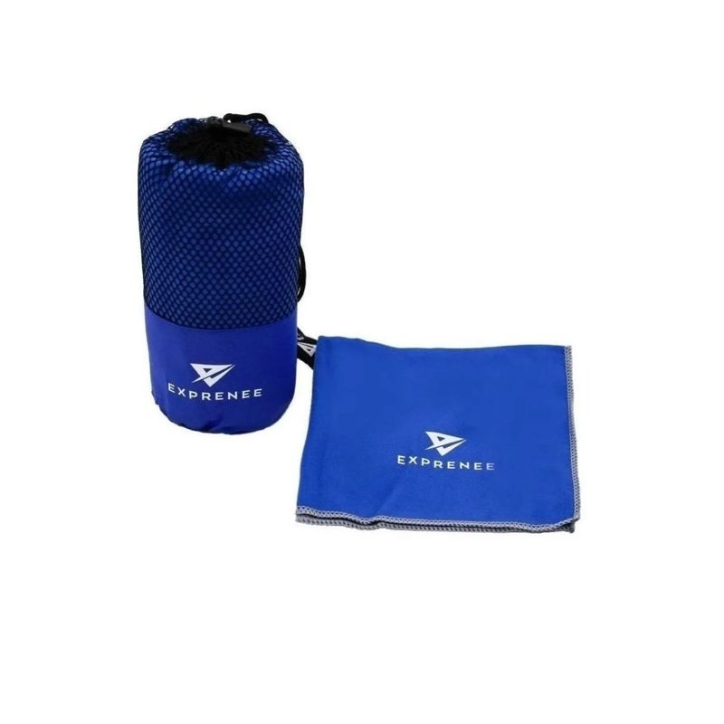GENERICO - Set 3 Toallas Microfibra Deporte Viaje Azul
