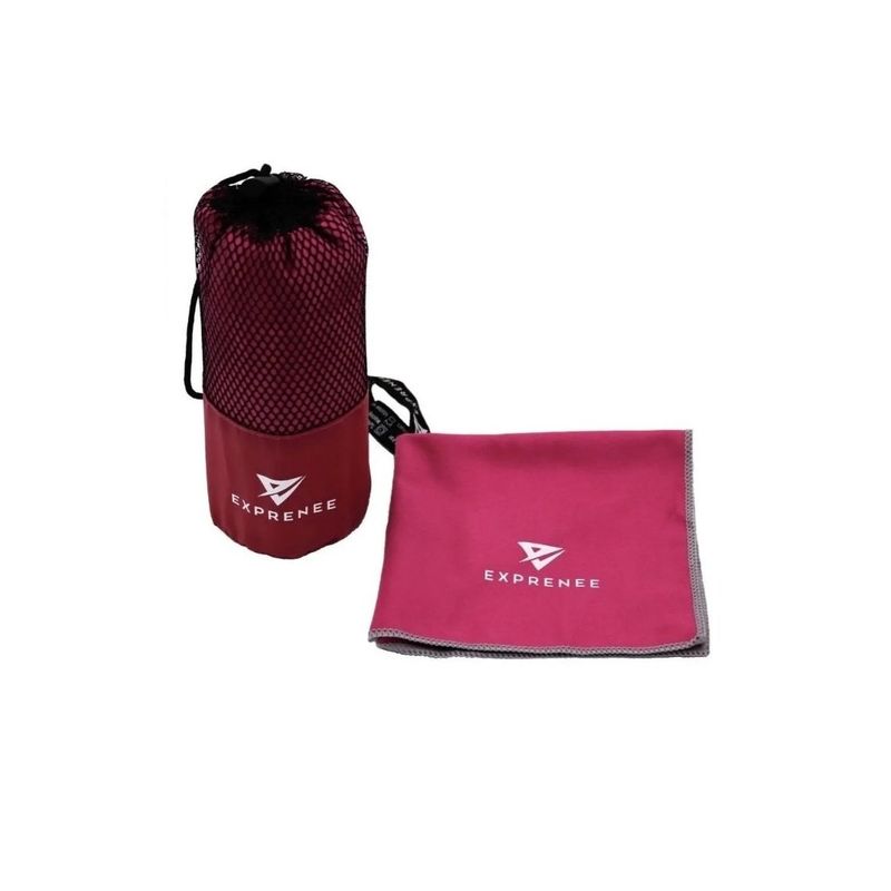 GENERICO - Set 3 Toallas Microfibra Deporte Viaje Burdeo