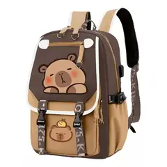 TIOZONEY - Mochila escolar Capibara