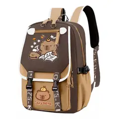 TIOZONEY - Mochila escolar Capibara
