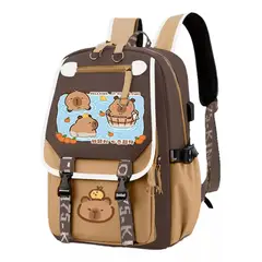 TIOZONEY - Mochila escolar Capibara