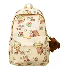 TIOZONEY - Mochila escolar Capibara