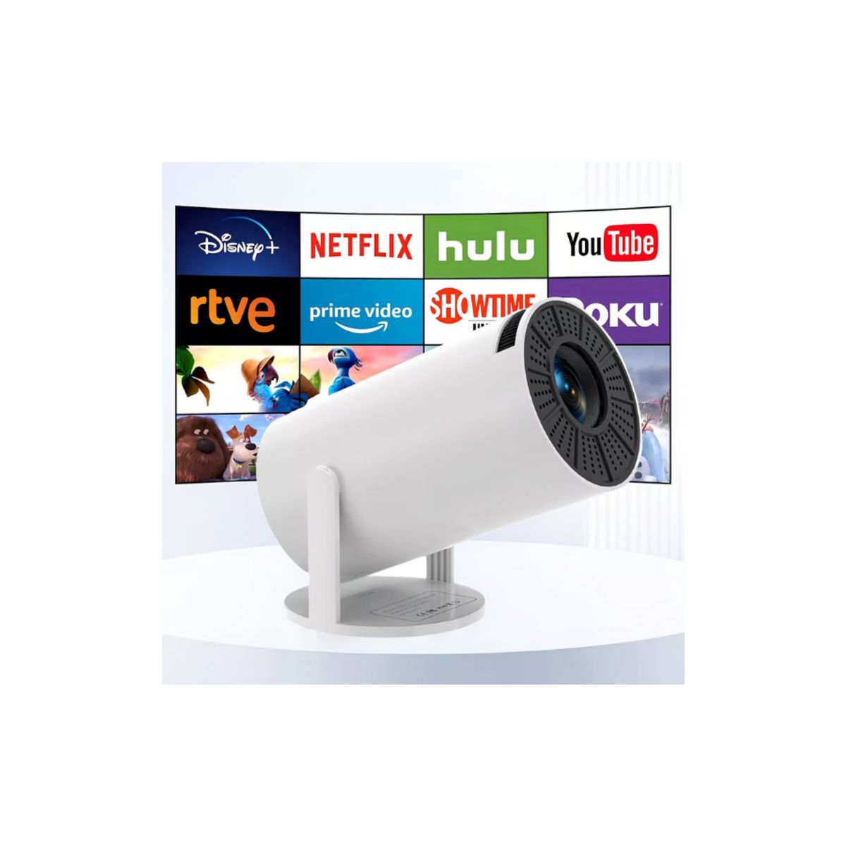 GENERICO - Mini Proyector Hy300 4k Portátil Con Wifi Y Bluetooth