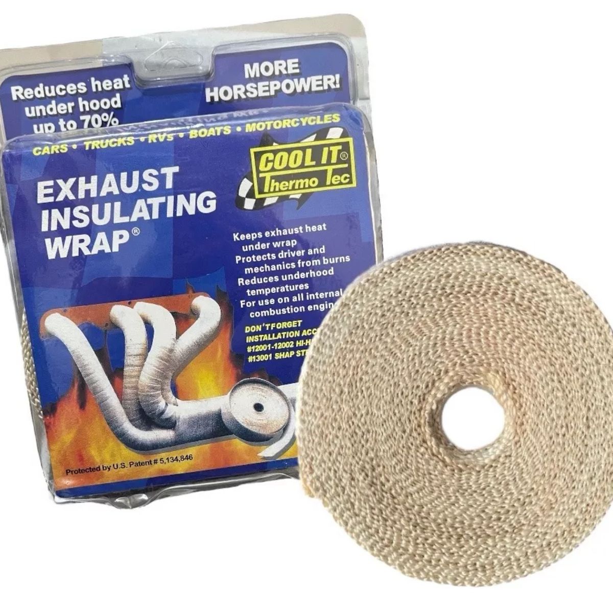 GENERICO - Cinta Térmica Aislante Escape 2000°f Autos Cool IT 15 MTRS