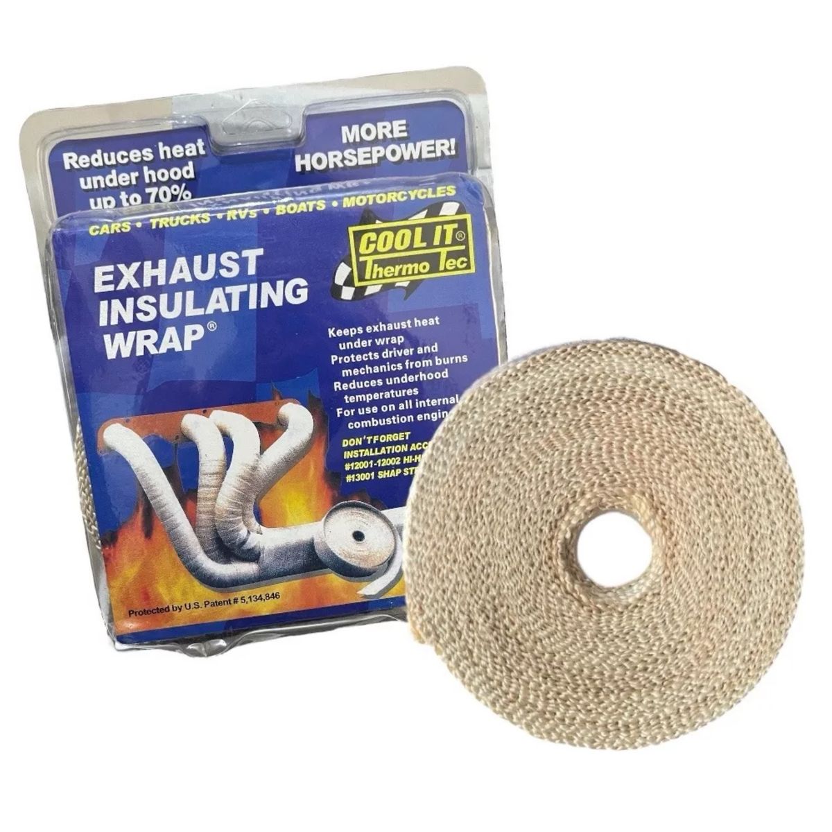 GENERICO - Cinta Térmica Aislante Escape 2000°f Autos Cool IT 15 MTRS