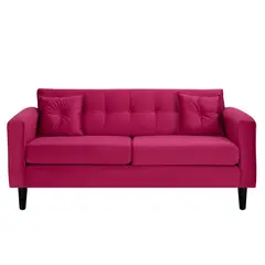 BODEVIR - Sofa New Retro 3C Felpa 00 Burdeo