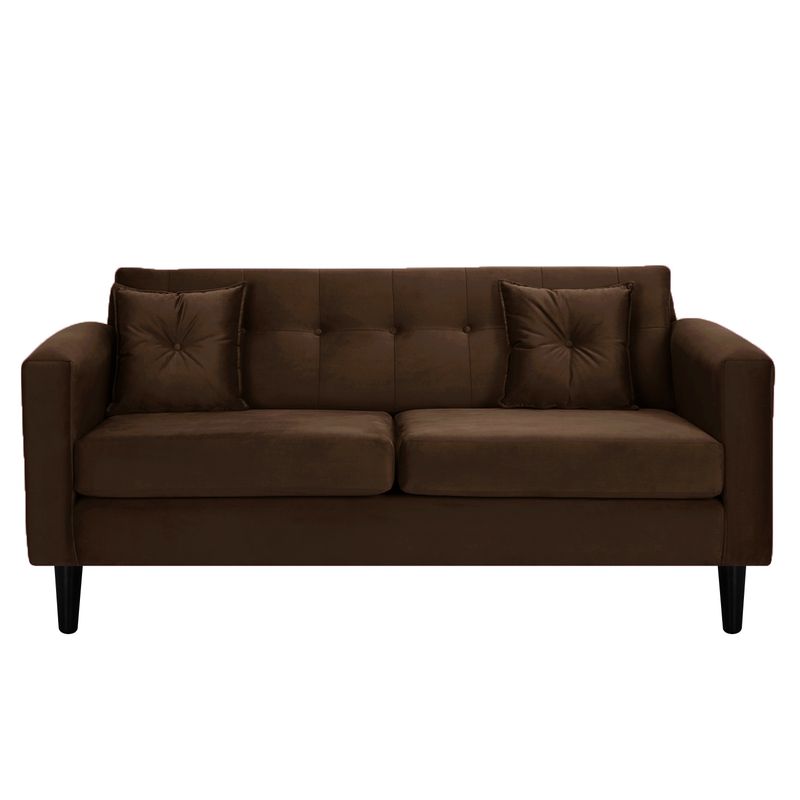 BODEVIR - Sofa New Retro 3C Felpa 00 Chocolate