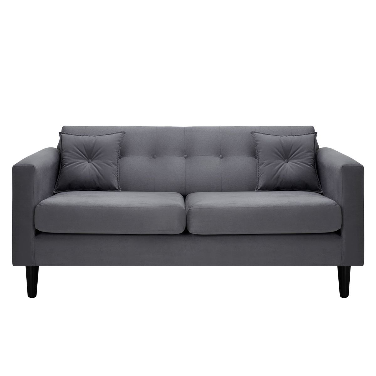 BODEVIR - Sofa New Retro 3C Felpa 00 Gris