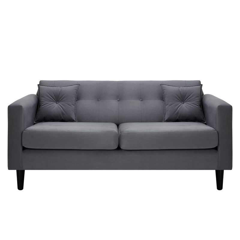 BODEVIR - Sofa New Retro 3C Felpa 00 Gris