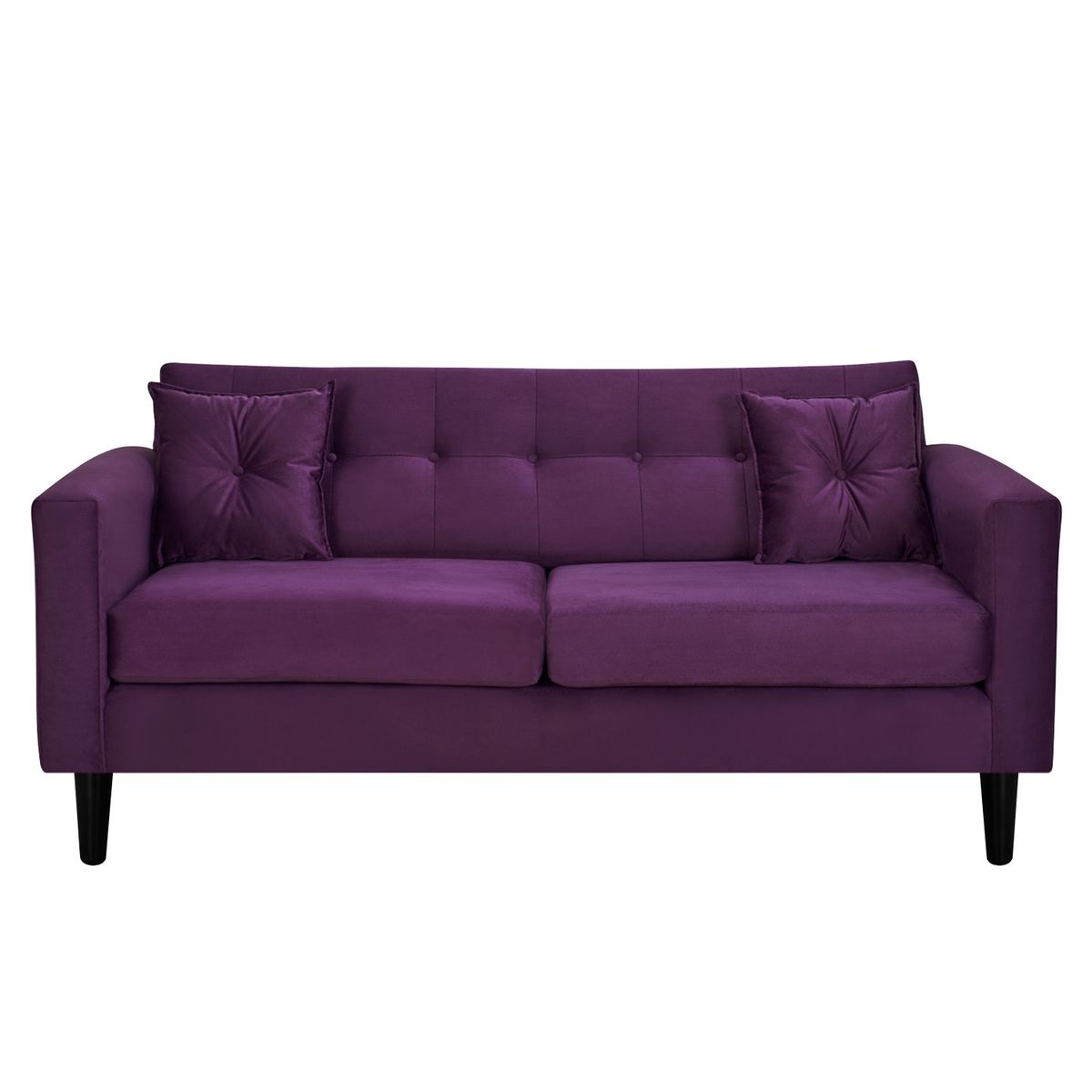 BODEVIR - Sofa New Retro 3C Felpa 00 Morado