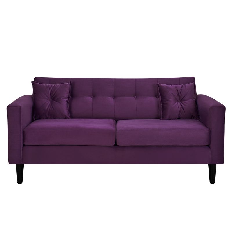 BODEVIR - Sofa New Retro 3C Felpa 00 Morado