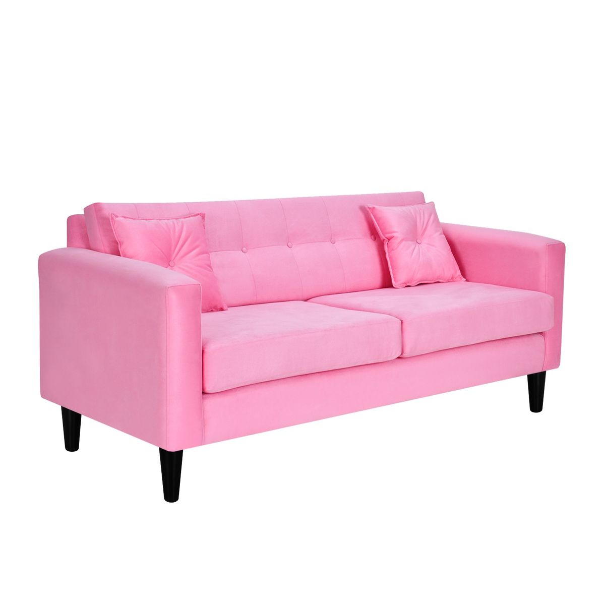 BODEVIR - Sofa New Retro 3C Felpa 00 Rosado