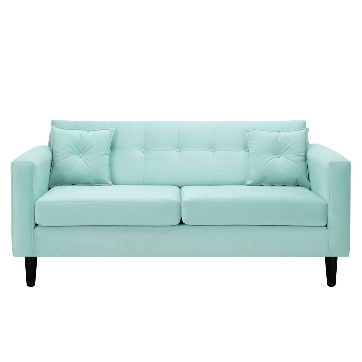 BODEVIR - Sofa New Retro 3C Felpa 00 Verde Agua