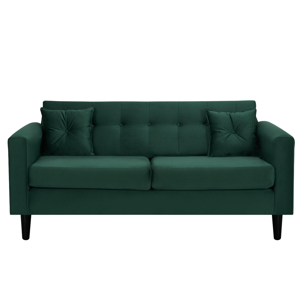 BODEVIR - Sofa New Retro 3C Felpa 00 Verde Botella