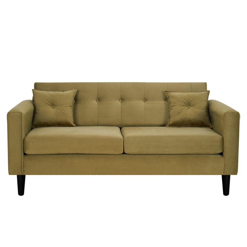 BODEVIR - Sofa New Retro 3C Felpa 00 Verde Musgo