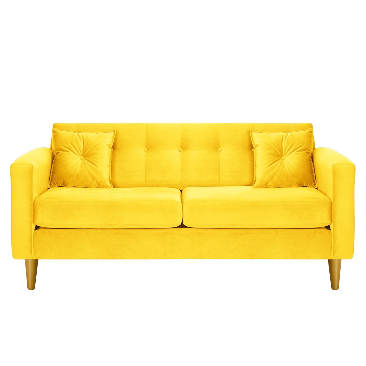 BODEVIR - Sofa New Retro 3C Felpa 01 Amarillo