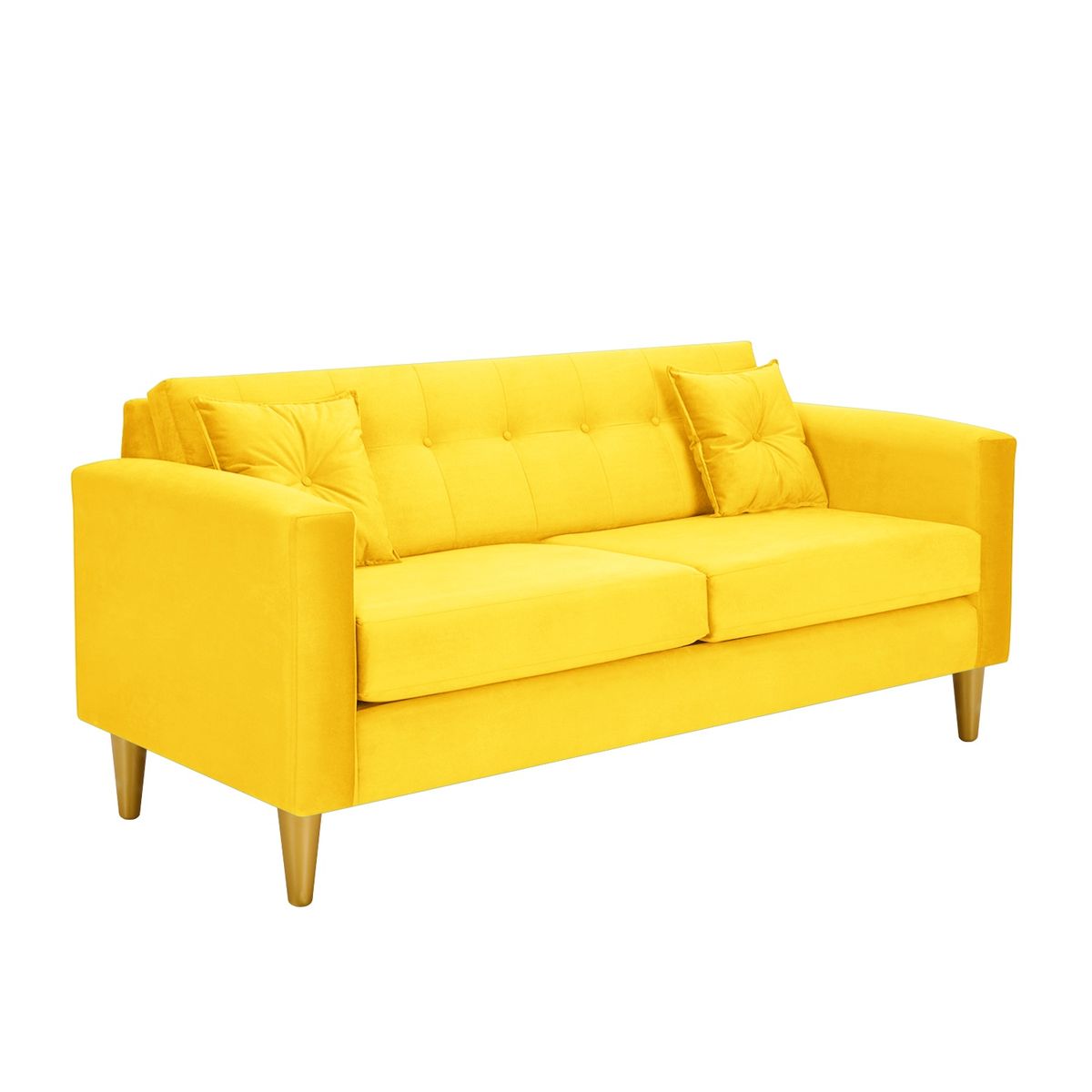 BODEVIR - Sofa New Retro 3C Felpa 01 Amarillo