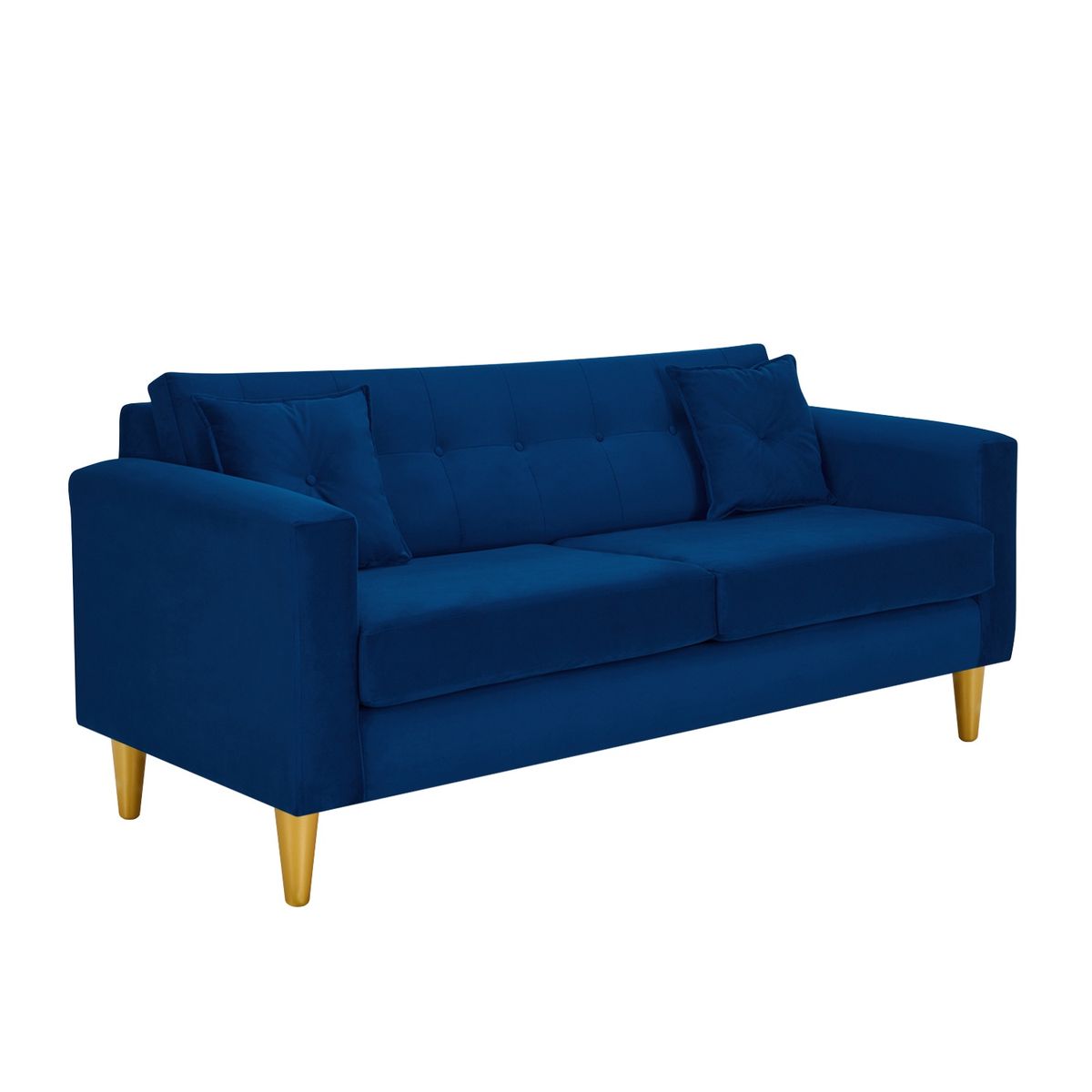 BODEVIR - Sofa New Retro 3C Felpa 01 Azul Marino