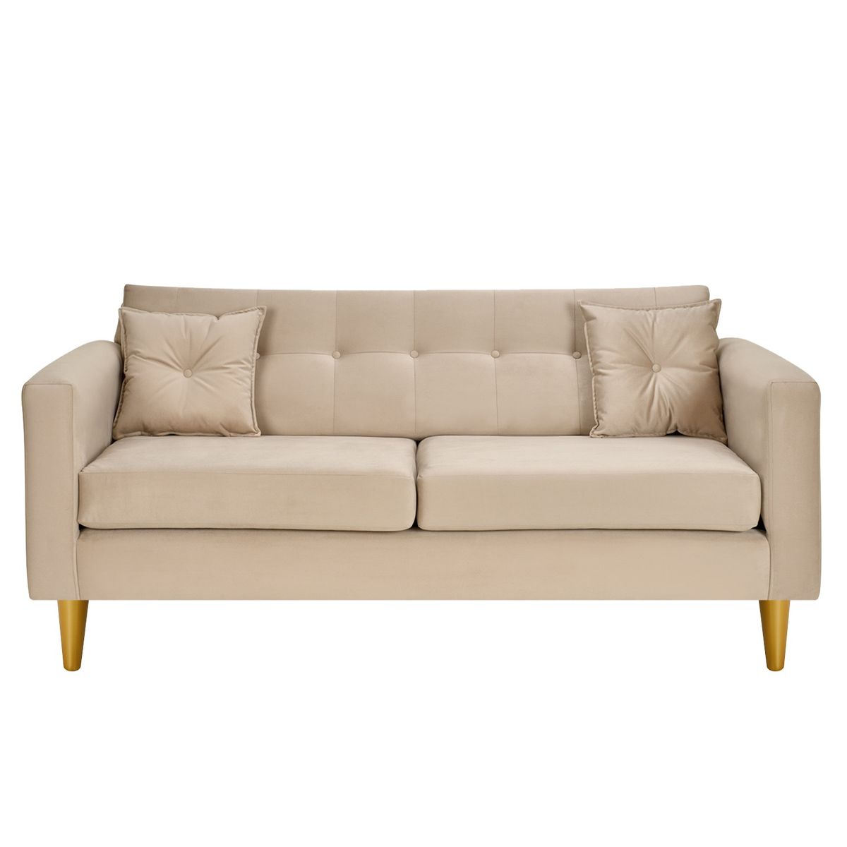 BODEVIR - Sofa New Retro 3C Felpa 01 Beige