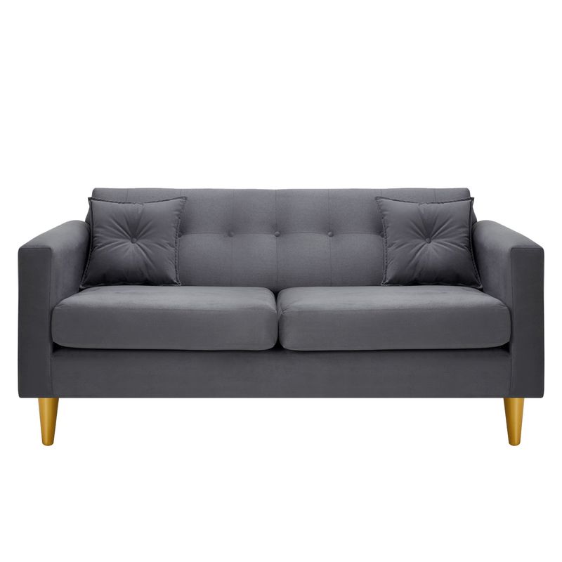 BODEVIR - Sofa New Retro 3C Felpa 01 Gris