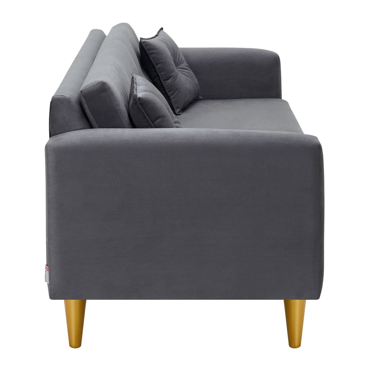 BODEVIR - Sofa New Retro 3C Felpa 01 Gris